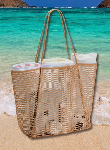 Mesh Beach Tote Bag – Ultimate All-in-One Beach Companion